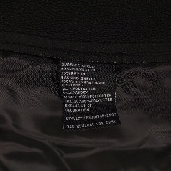 BE BOUNDLESS Women's M Full Zip Quilted Hiking Athletic Hoodie Jacket, Black - Picture 7 of 7